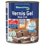 Vernis gel bois cir� - air protect� - ch�ne dor� - 1 l blanchon