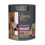 Vernis protection bois haute rsistance teinte incolore brillant 250ml addict