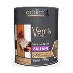 Vernis protection bois haute rsistance teinte incolore brillant 750ml addict