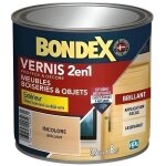 Vernis protection bois incolore brillant 2 en 1protge et embellit 0. 5l bondex