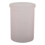 Verre � dent - rose - en verre - yoko spirella