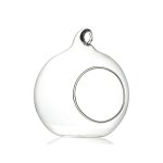 Verre transparent a bouche ouverte, 1 pi�ce, boule rechargeable, conteneur micro - paysage, pot de plante ...