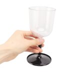 Verres à vin pliables portables, incassables, transparents, en plastique détachables, pour camping en ... Verres à vin pliables portables, incassables, transparents, en plastique détachables, pour camping en ...