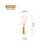 Verre a vin rouge cr�atif, gobelet en verre a champagne, pour la maison, le club, la table a manger, ...