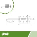 Verrou en applique pour portes serrure de s�curit� pour votre maison loquet r�sistant pour portails acier ...