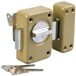 Verrou  bouton et cylindre v136 cyl 45 mm vachette