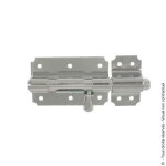 Verrou de box - en inox 316 bross� - bouton poire - p�ne 12 mm torbel