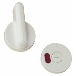 Verrou de cabine - rond - pour porte � recouvrement - gris - 840. 10 normbau