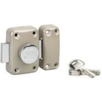 Verrou de haute s?ret? trafic 6 ? bouton et cylindre 45 mm Verrou de haute s?ret? trafic 6 ? bouton et cylindre 45 mm