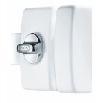 Verrou de porte bouton / cylindre 45 mm - blanc - v83 styl' abus Verrou de porte bouton / cylindre 45 mm - blanc - v83 styl' abus