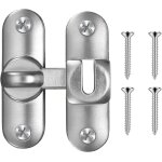 Verrou de porte coulissante a 90 / 180 degrés, volet loquet de porte avec vis, verrou serrure de fermeture ... Verrou de porte coulissante a 90 / 180 degrés, volet loquet de porte avec vis, verrou serrure de fermeture ...