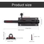 Verrou porte exterieur, 160mm robuste loquet porte coulissante epaissi 304 acier inoxydable, avec trou ... Verrou porte exterieur, 160mm robuste loquet porte coulissante epaissi 304 acier inoxydable, avec trou ...