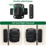 Verrou porte interieure securite porte d'entre rotatif, loquets et verrous de portes en mtal pour chambre ...