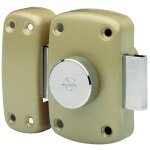 Verrou de suret bouton et cylindre srie cyclop vachette - bronze - longueur 45 mm