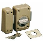 Verrou v136  bouton cylindre l. 40mm assa abloy