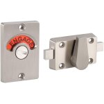 Verrouillage de l'indicateur de toilette, alliage de zinc verrou a verrouillage, ndicateur libre / occup ...