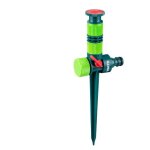 Verto 15g785 arroseur syst�me d'aspersion d'eau circulaire plastique vert et rouge