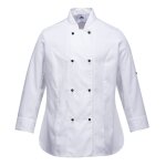Veste de cuisine femme portwest rachel blanc xl Veste de cuisine femme portwest rachel blanc xl