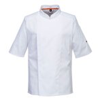 Veste cuisine manches courtes maille respirable portwest blanc xl Veste cuisine manches courtes maille respirable portwest blanc xl