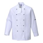 Veste de cuisine portwest somerset blanc m Veste de cuisine portwest somerset blanc m