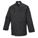 Veste de cuisine portwest somerset noir m