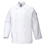 Veste de cuisine portwest suffolk blanc l Veste de cuisine portwest suffolk blanc l