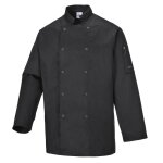 Veste de cuisine portwest suffolk noir l Veste de cuisine portwest suffolk noir l