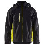 Veste hardshell blaklader bicolore coupe - vent noir / jaune 4xl