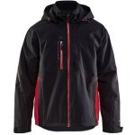 Veste hardshell blaklader bicolore coupe - vent noir / rouge 4xl