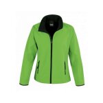 Veste softshell femme result vert / noir s