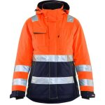 Veste de travail doubl�e haute visibilit� femme 4872 - orange fluo / marine xxxl