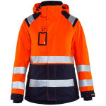 Veste de travail hardshell haute visibilit� femme 4904 - orange fluo / marine l