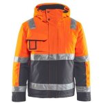Veste de travail hiver haute visibilit� stretch 4870 - orange fluo / gris anthracite m