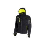 Veste de travail softshell noir carbone / jaune fluo space fu187bc - u - power