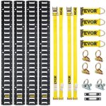 Vevor e - track kit d'arrimage kit de rails d'arrimage universel accessoire 18 pcs Vevor e - track kit d'arrimage kit de rails d'arrimage universel accessoire 18 pcs