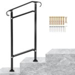 Vevor garde - corps escalier main courante fer forg rglable 1 marche 34 cm