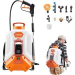 Vevor pulverisateur a dos electrique a batterie 16 l, reglable 0 - 6, 2 bar, avec 2 lances, 8 buses, ... Vevor pulverisateur a dos electrique a batterie 16 l, reglable 0 - 6, 2 bar, avec 2 lances, 8 buses, ...