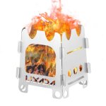 Vexada - poêle à bois pliable ultraléger en titane et acier inoxydable, réchaud de poche portable, adapté ... Vexada - poêle à bois pliable ultraléger en titane et acier inoxydable, réchaud de poche portable, adapté ...