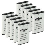 Vhbw 10x batterie compatible avec intek kt - 950ee, ln - 950 radio talkie - walkie (1500mah, 3, 7v, li ...