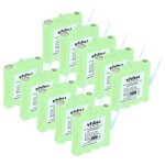 Vhbw 10x batterie compatible avec midland batt8r, batt - 8r radio talkie - walkie (600mah, 4, 8v, nimh) ...