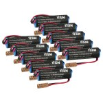 Vhbw 10x batterie compatible avec mitsubishi er6v c4 outil de mesure (2000mah, 3, 6v, li - ion)