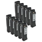 Vhbw 10x batterie compatible avec motorola mototrbo xir p8260, xir p8268 radio talkie - walkie (1800mah, ...
