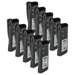 Vhbw 10x batterie compatible avec motorola pro5550, pro5750, pro7150, pro7350 radio talkie - walkie (1500mah, ...