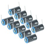 Vhbw 10x batterie compatible avec omron c120, c1000hf, c500, c120f, 3g2a9 - bat08, c28pf, c28p, c1000h, ...