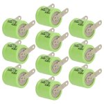 Vhbw 10x batteries remplacement pour 1 / 3aa pour mod�le rc (250mah, 1, 2v, nimh, vert, avec cosse � ...