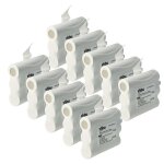 Vhbw 10x batterie remplacement pour midland pb - x7 pour radio talkie - walkie (1000mah, 3, 6v, nimh) ...
