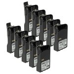 Vhbw 10x batterie remplacement pour motorola pmnn4201li, pmnn4070 pour radio talkie - walkie (2600mah, ...