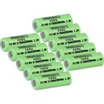 Vhbw 10x cellules de batterie h4002 - 350 mah, 1, 2 v, nimh Vhbw 10x cellules de batterie h4002 - 350 mah, 1, 2 v, nimh