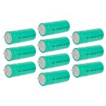 Vhbw 10x nimh pile bouton de remplacement pour type v250h 250mah 12v convient pour les batteries de mod�lisme ...