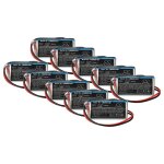 Vhbw 10x pile compatible avec verisure camera detector, nattsikringspanel, night control syst�me d'alarme ...